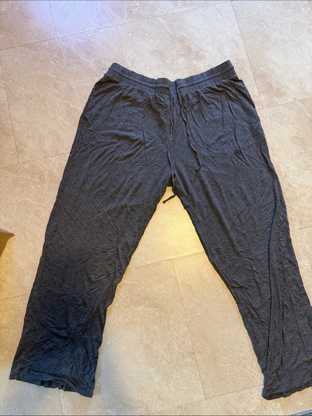 stars above Black Wide-Leg Track Pants